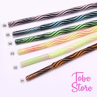 DÂY GIÀY THỂ THAO, DÂY GIÀY TRÒN 2 MÀU LƯỢN SÓNG CHẤT LƯỢNG KHÔNG PHAI MÀU BỀN ĐẸP THỜI TRANG