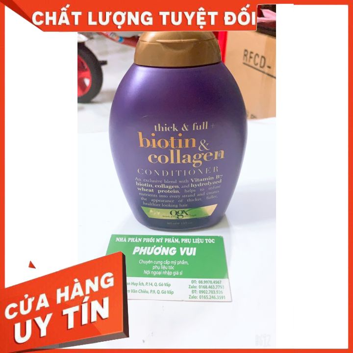 (HÀNG CHÍNH HÃNG)Dầu Gội và Xả giảm rụng tóc Biotin Collagen 385ml-phục hồi mái tóc bị hư tổn- do sử dụng hóa chất nhiều