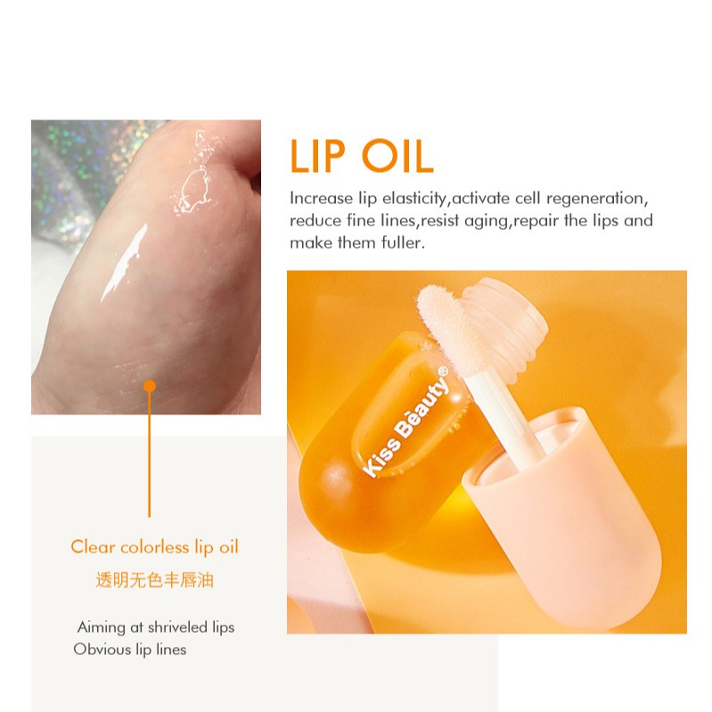 Son Bóng Dưỡng Môi Không Màu Kiss Beauty Plump Lip Maximizer | Thế Giới Skin Care