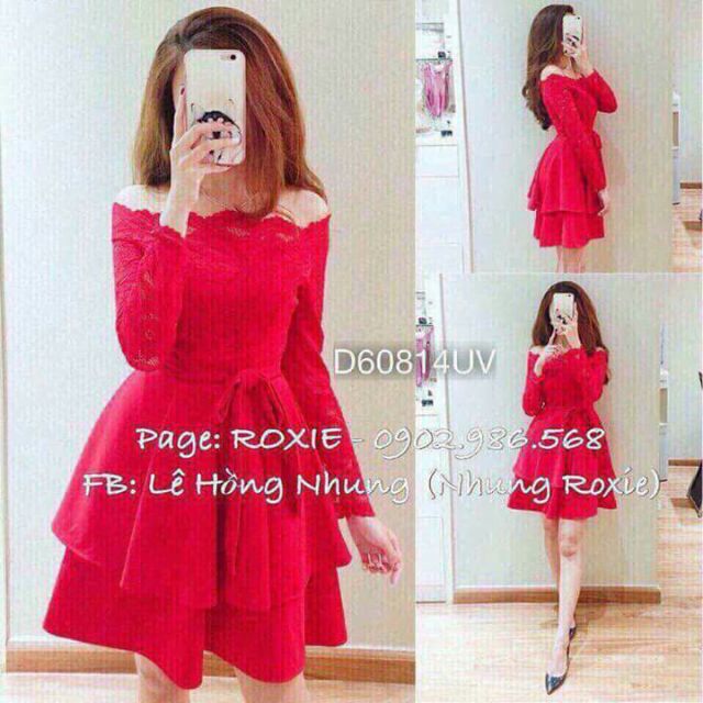 💖ĐẦM XÒE TRỄ VAI PHỐI REN (KÈM QUÀ)😘💋