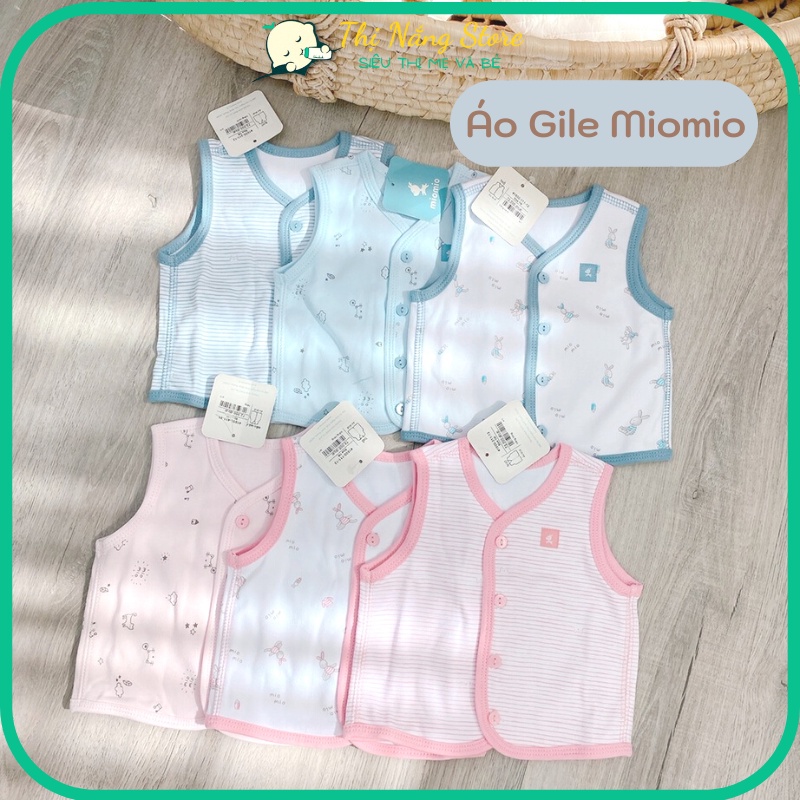 Áo Gile Mio 2 Lớp Cotton Mềm Mại Xinh Xắn, Áo ghi lê gile sơ sinh Thị Nắng Store
