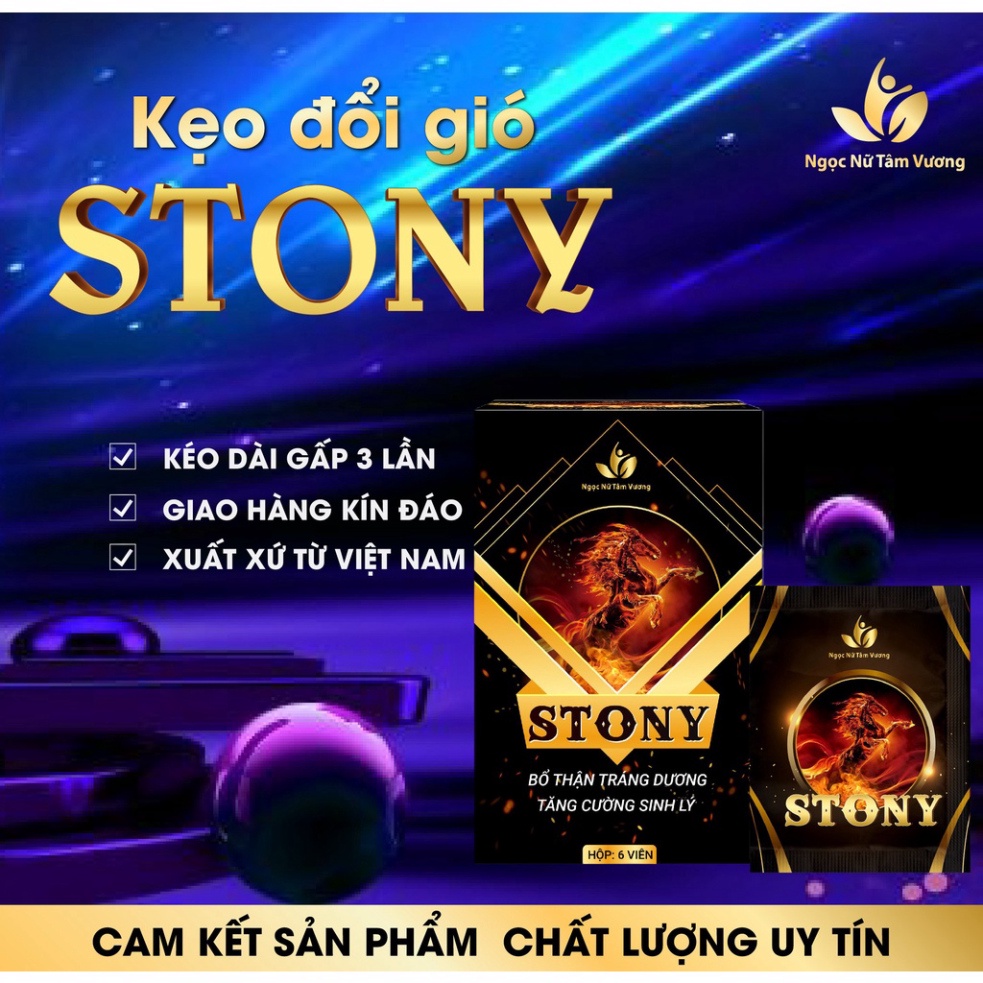 [Hàng Chính Hãng] Kẹo Đổi Gió Stony - Kẹo Stony loại 6 viên Kẹo Tình Yêu