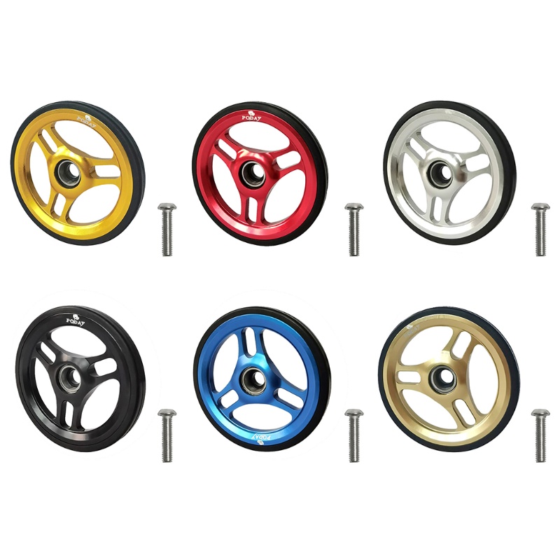 QQ Bánh Đà Bằng Hợp Kim Nhôm CNC Kèm Vòng Bi Kín Cho Brompton