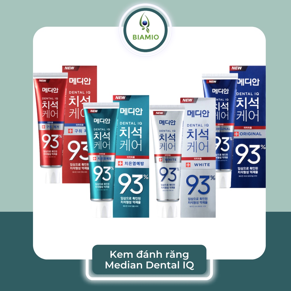 Kem đánh răng Hàn Quốc trắng răng MEDIAN DENTAL IQ 93% 120g DR02