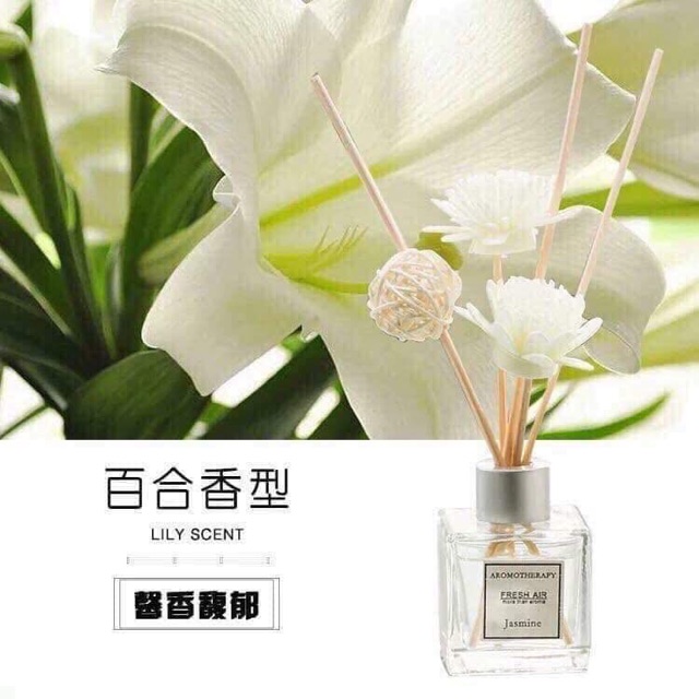 Nước hoa thơm phòng và trang trí ( mẫu bình vuông trắng)