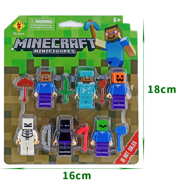 Set 6 Mô Hình Lego Nhân Vật Trong Minecraft