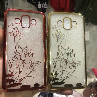 Ốp lưng Samsung J7duo in hoa đính đá
