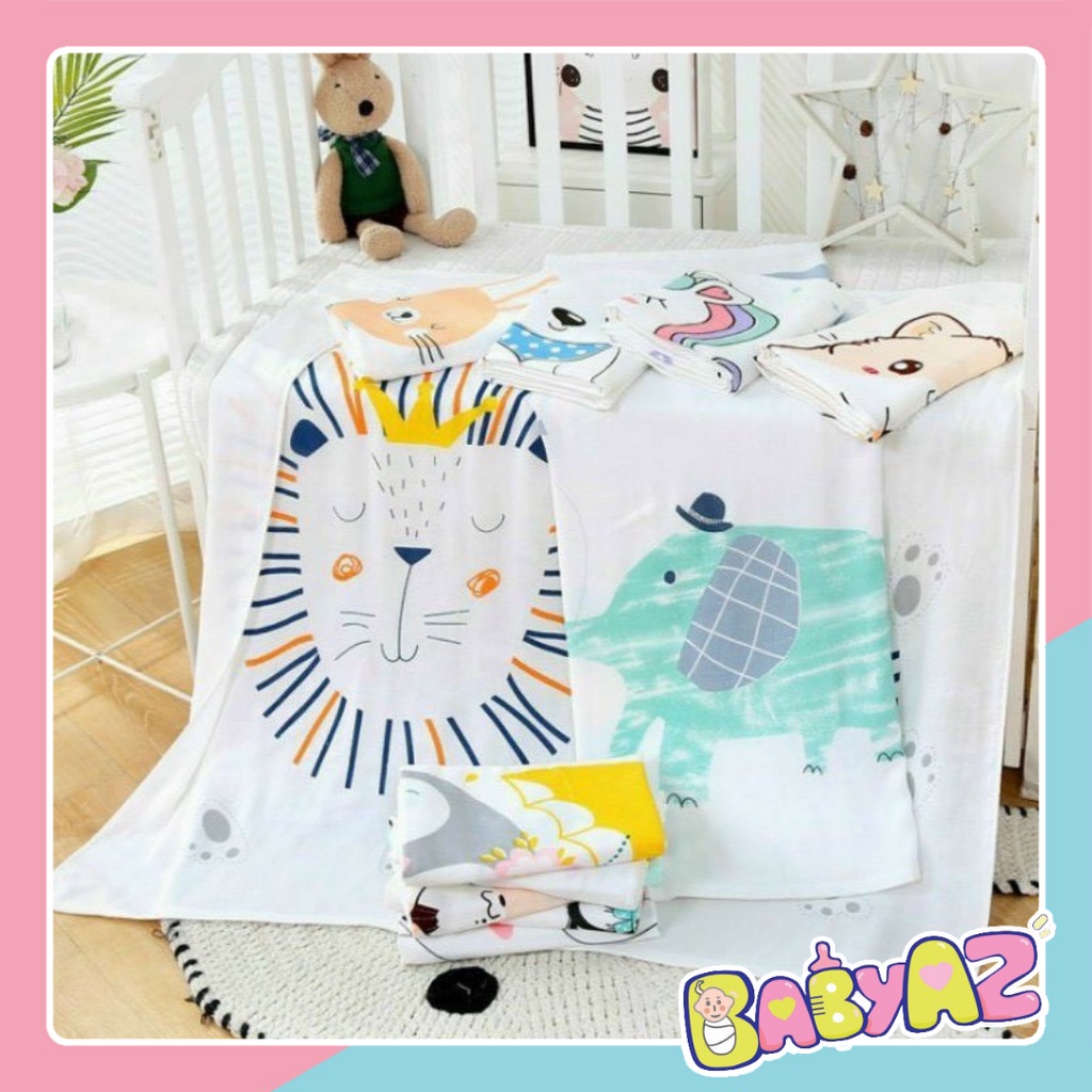 Chăn lụa aden cao cấp cho bé, mền đắp mùa hè mang đi học mềm mát (KT: 1m1x1m1) lamme4.0