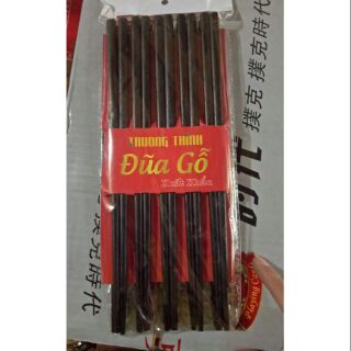 10 đôi đũa gỗ đẹp 15k