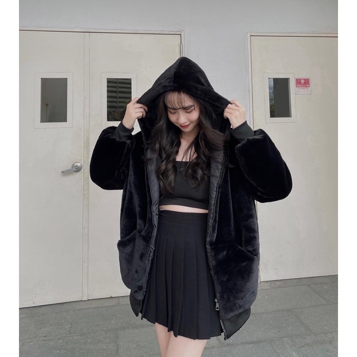 áo khoác hoodie lông