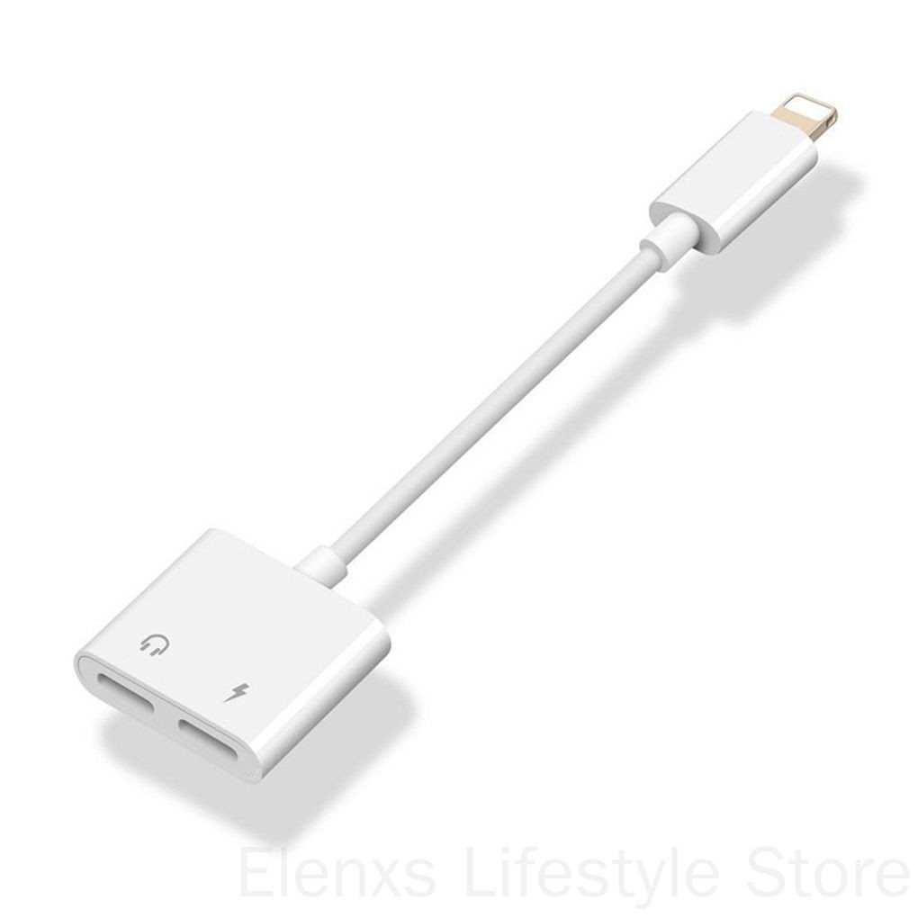 Dây Cáp Chia Cổng Sạc Và Tai Nghe Dành Cho IP7/7 Plus/8/X