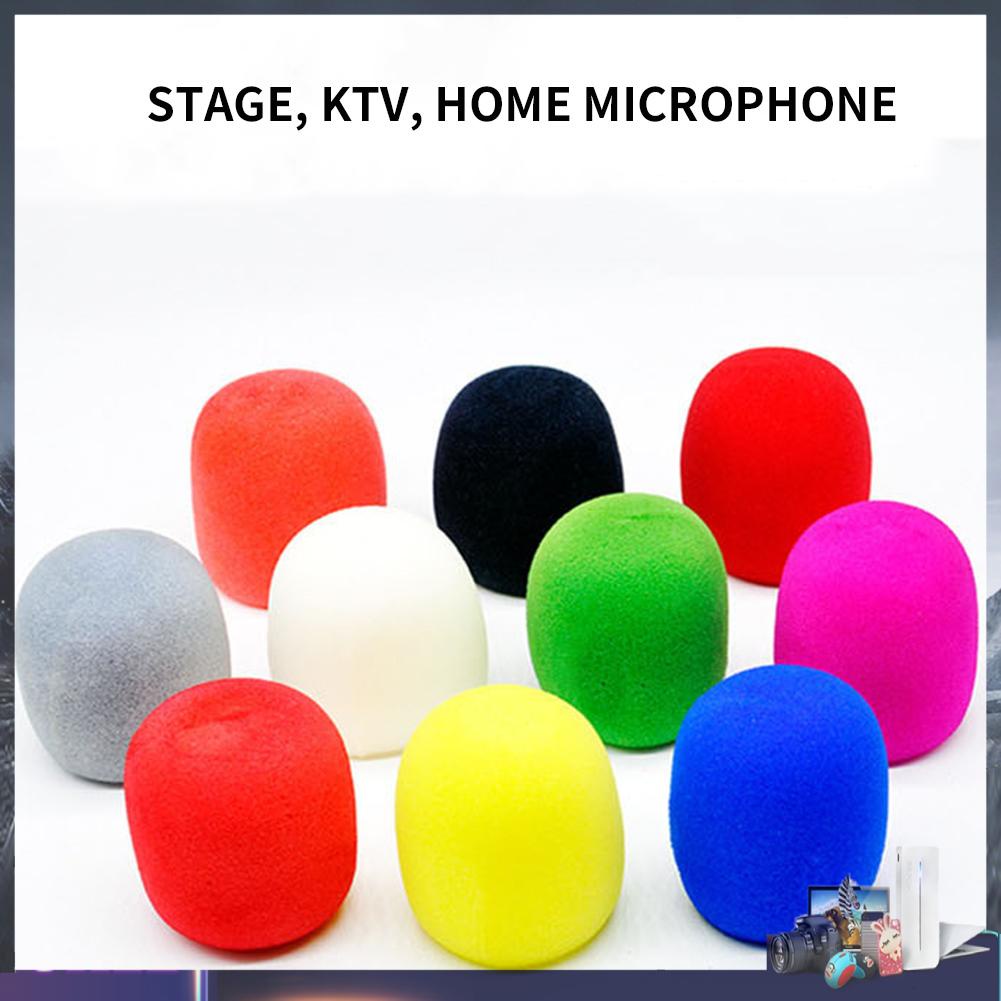 Set 10 vỏ xốp bọc đầu micro chắn gió chuyên nghiệp