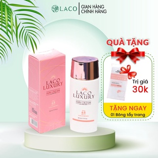 Kem chống nắng Laco Luxury nâng tone, lâu trôi khi gặp nước tuýp 50ml - HL017