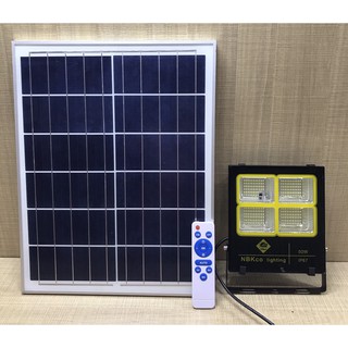 🏆 Đèn Pha Năng Lượng Mặt Trời - NBKco chính hãng - Phiên Bản 4 ô - Bảo Hành 24 Tháng 🏆