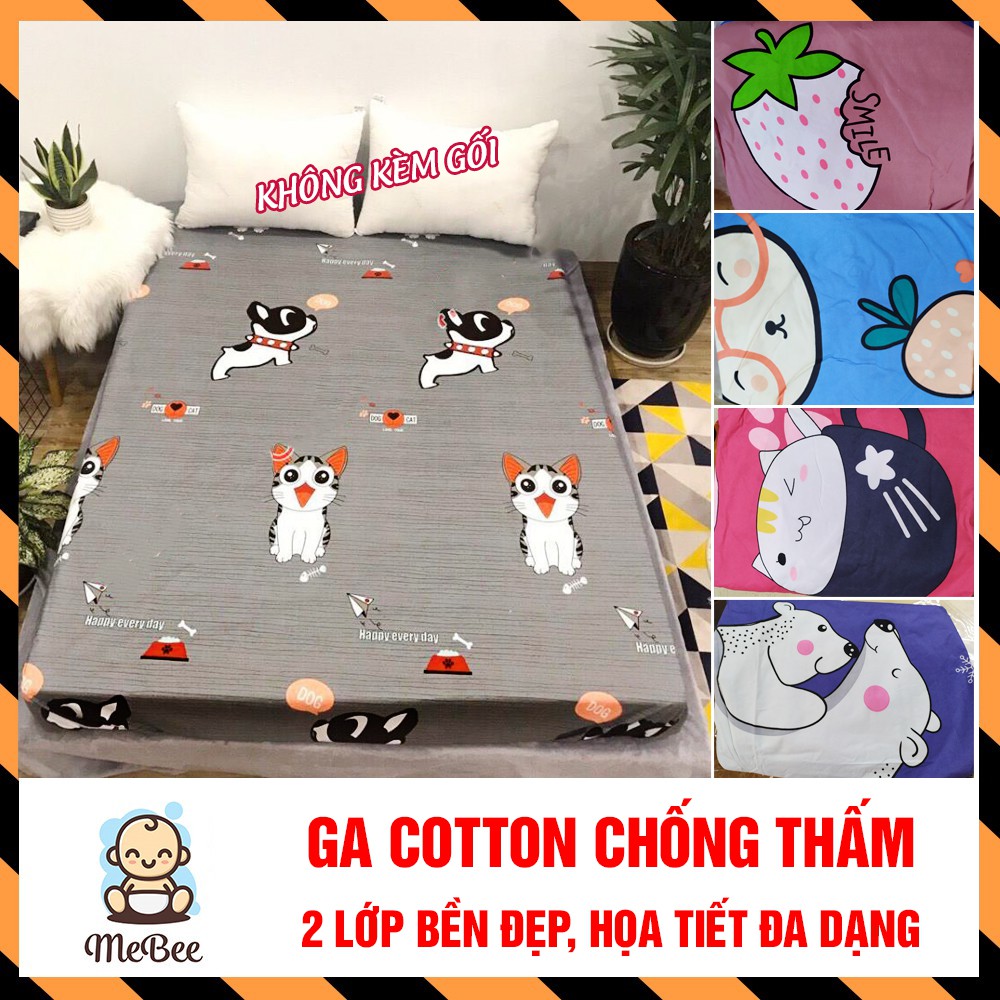 GA COTTON chống thấm 2 lớp Hàn Quốc (1,6 và 1,8m và 2m2 x 2mx10cm)