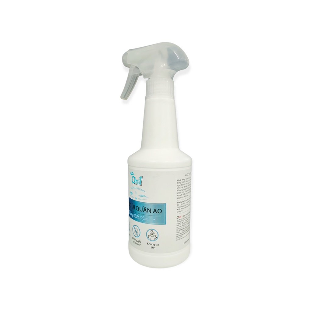Nước Ủi Quần Áo On1 Hương Biển Xanh Chai 500ml Diệt Sạch Khuẩn, Phẳng Tức Thì, Mềm Vải