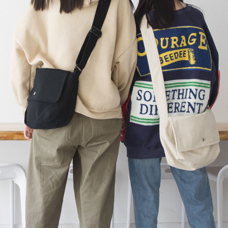 Túi Xách Đeo Chéo Vai Bằng Vải Cotton Thời Trang Sành Điệu Cho Nữ