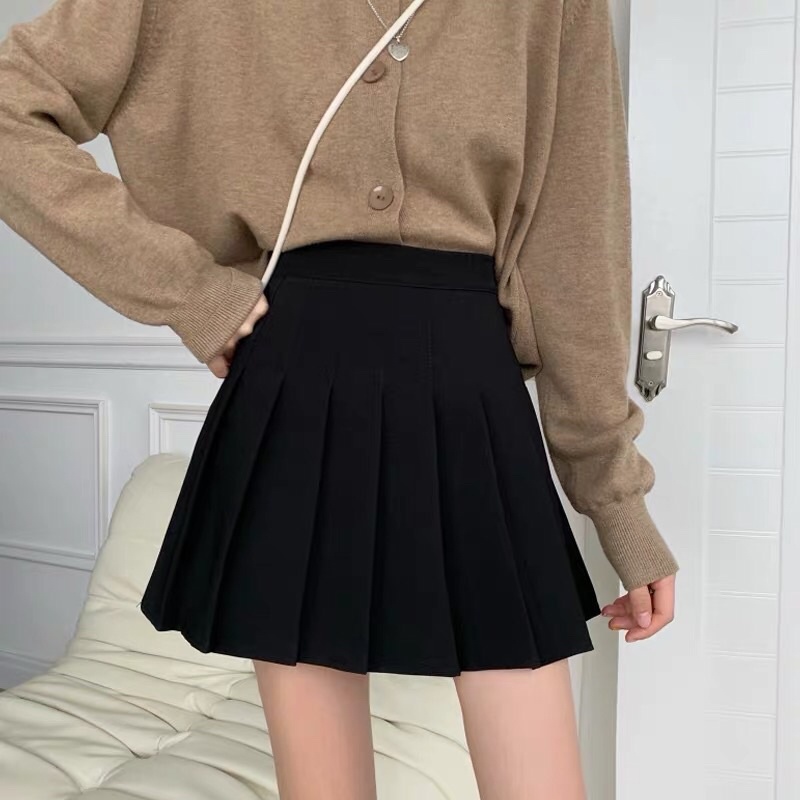 Chân Váy Xếp Ly Tennis Chất Vải Tuyết Mưa Dày Dặn Có Lót Quần Form Chuẩn