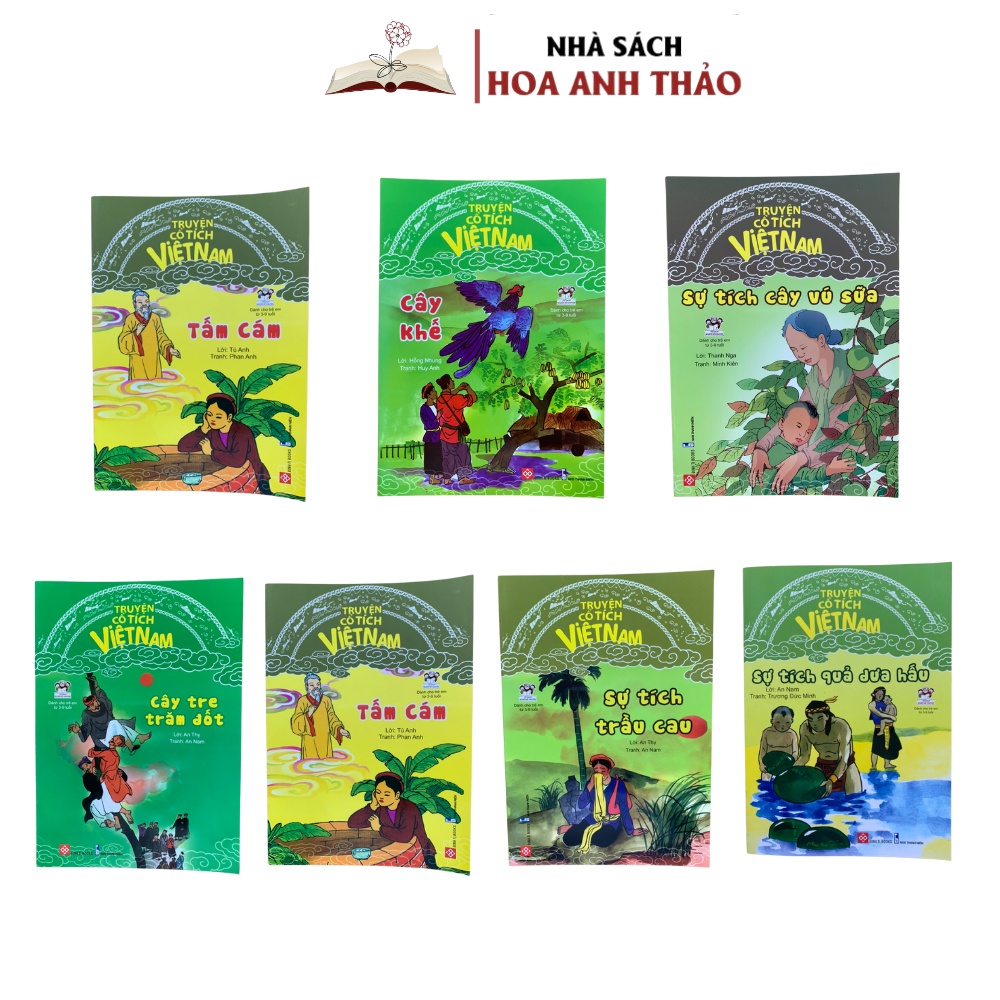 Sách - Truyện cổ tích Việt Nam đọc cho bé trước giờ đi ngủ phát triển tư duy ngôn ngữ nuôi dưỡng tính cách cho bé