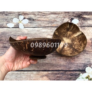 Bát dừa tim bát dừa decor bát smoothie