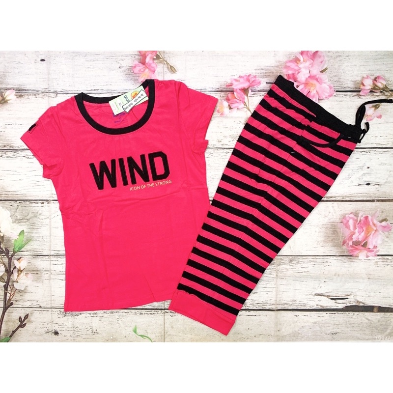 Xả bộ mặc nhà chất liệu cotton Gia Hồi mẫu Wind