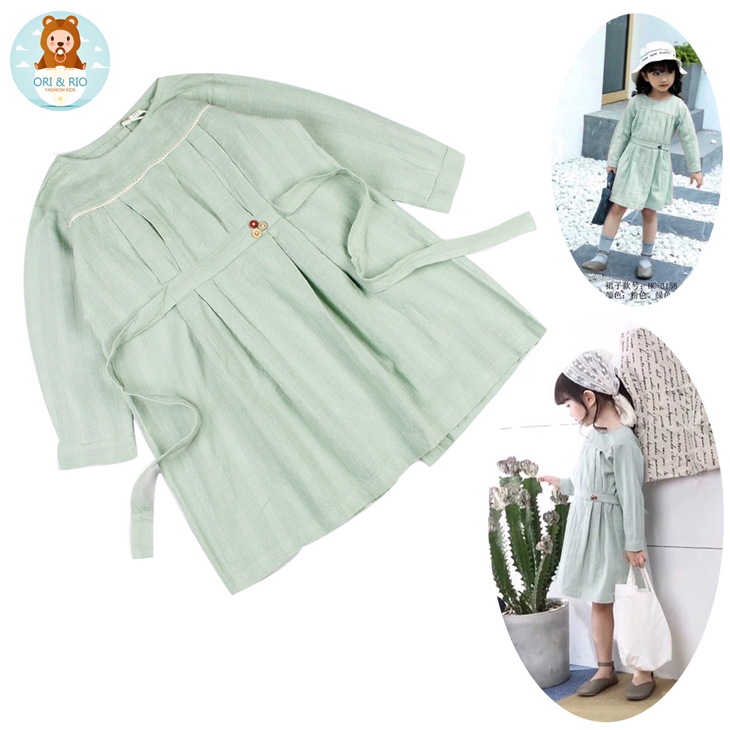 Đầm bé gái size lớn Quảng Châu phong cách Vintage 6 tuổi đến 14 tuổi, từ 20 kg đến 40 kg chất shop đẹp 01448