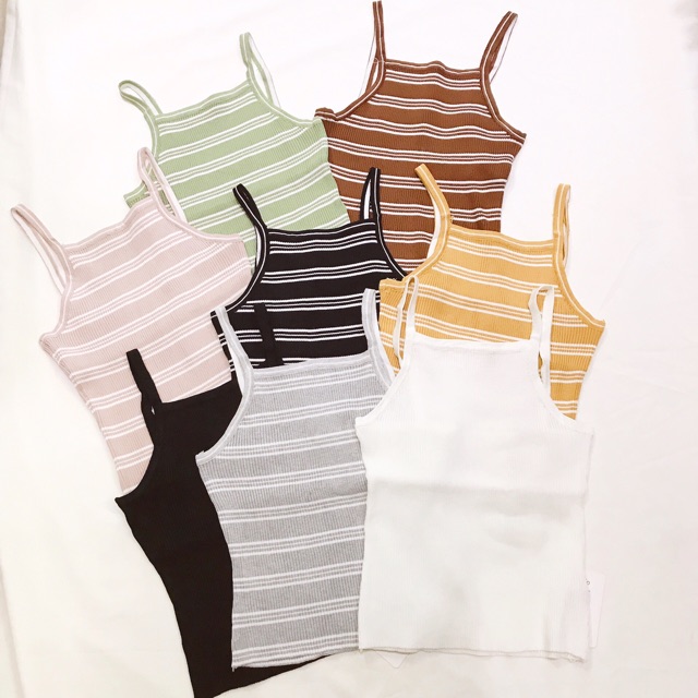 Áo len 2 dây nhiều màu+ quần short basic