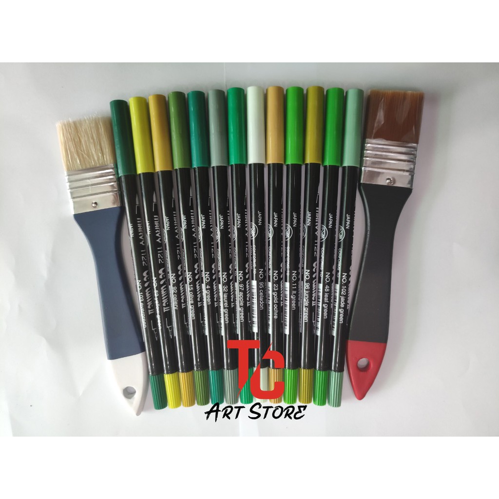 [TC Art Store] (BẢNG 2) Bút Brush Marker Marvy Uchida Le Plume II MÀU SỐ 20-39