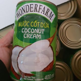 NƯỚC CỐt DỪA WONDERFARM lon 400ml -date 2024