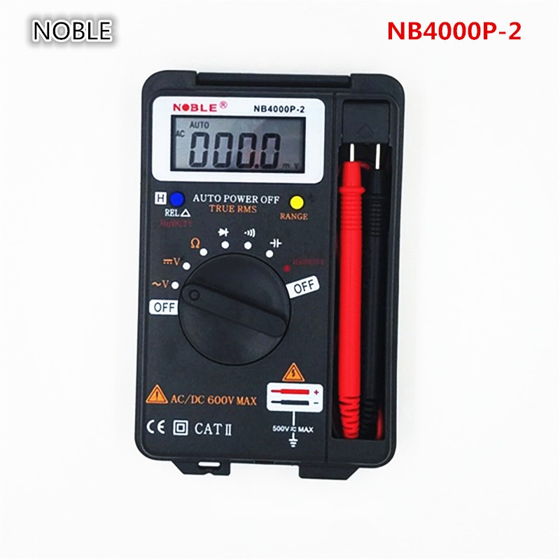 Đồng hồ đo vạn năng Noble NB 4000P-2, Tự động chuyển thang đo, bỏ túi tiện dụng NB4000P