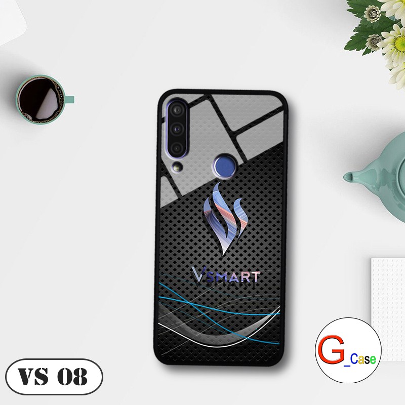 Ốp lưng Vsmart Joy 3 - lưng kính in logo hãng điện thoại