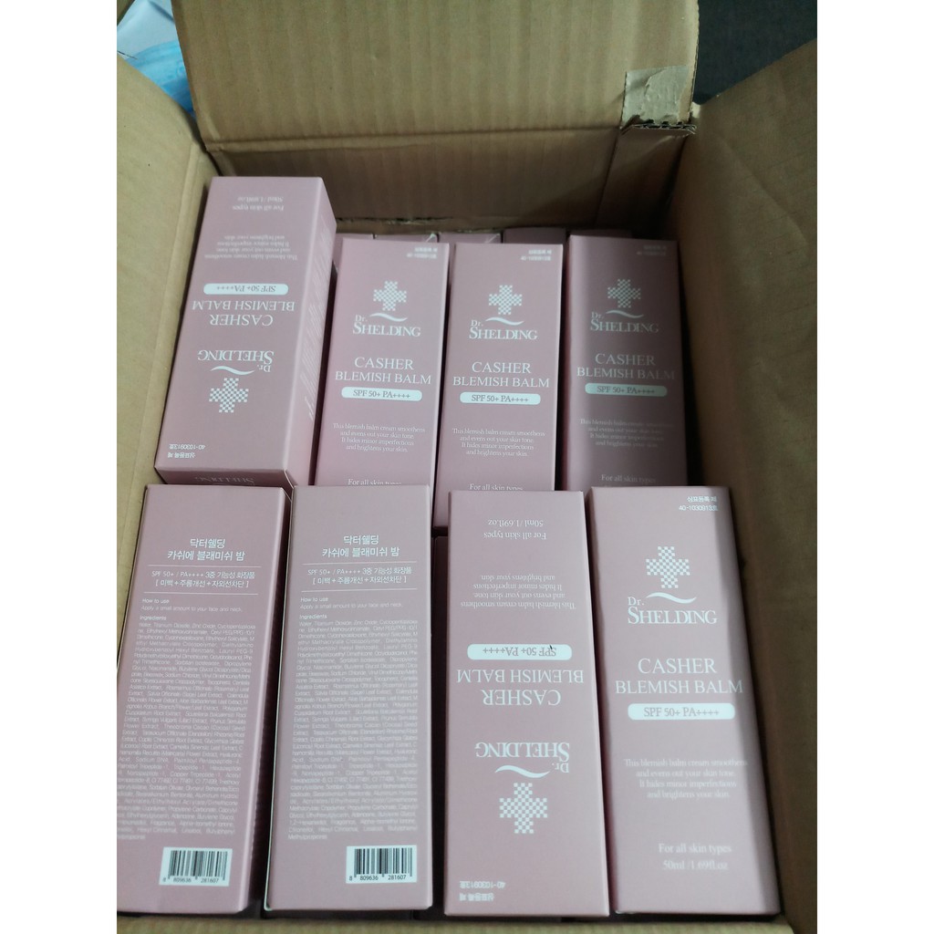 Kem chống nắng Dr. Shelding  Casher Blemish Balm SPF 50+ PA++++