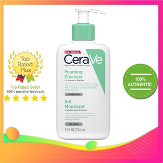 CeraVe Foaming Cleanser - Sữa Rửa Mặt Cho Da Hỗn Hợp 236ml