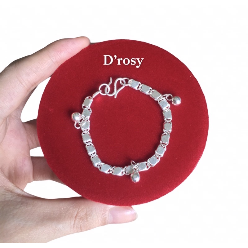 Lắc tay bạc ta cho bé dài 14 cm nhiều kiểu chuẩn bạc ta nguyên chất