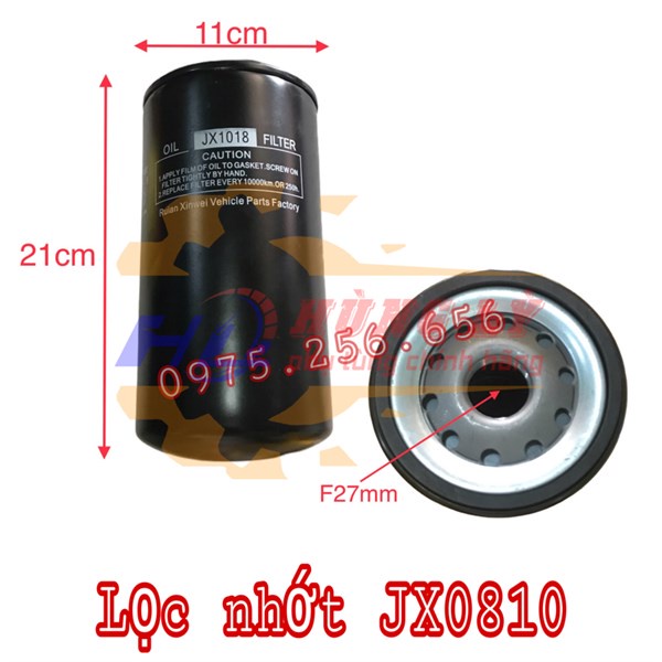 Lọc Nhớt jx0810 lovj nhớt ô tô phụ tùng ô tô phụ tùng Hùng Lỳ