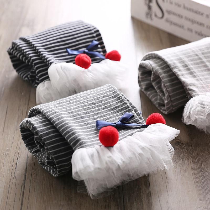 Quần legging phối ren đáng yêu cho bé gái