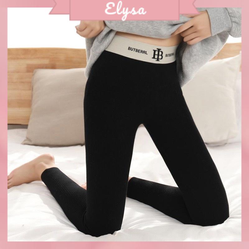 Quần Legging Nữ Cạp Chữ B Lót Lông Cực Ấm