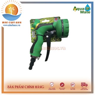 Súng phun tưới 1 tia Aquamate W-9902, điều chỉnh 7 kiểu, thân bằng nhựa