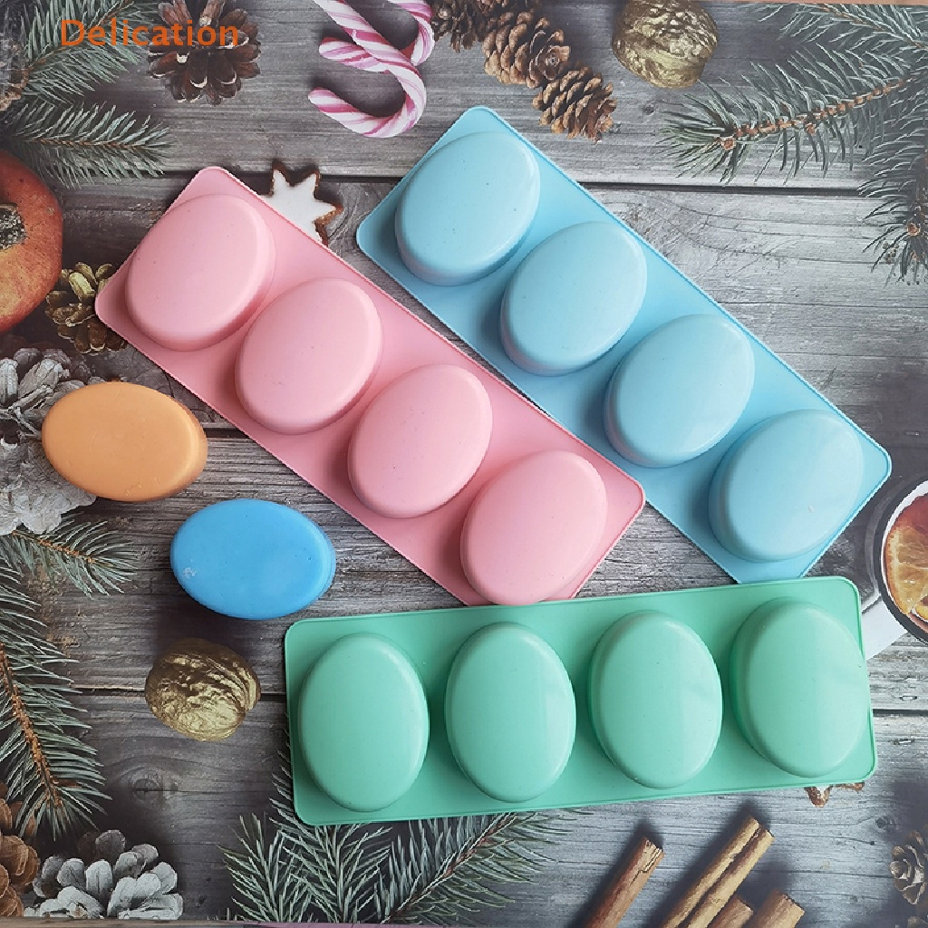 Khuôn Silicone Làm Xà Phòng 4 Ngăn Tiện Dụng