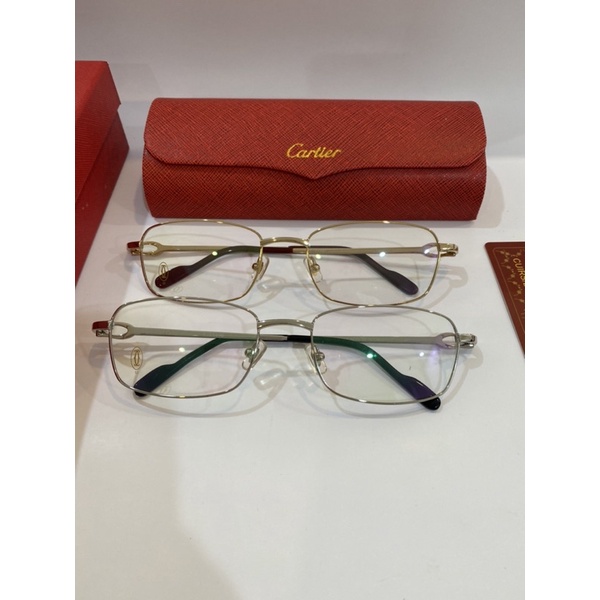 Gọng kính Titan mạ vàng cao cấp Cartier 55-18-135