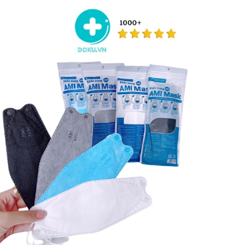50 Chiếc Khẩu Trang 4D Mark Ami Kf94  - Chống Bụi Mịn Và Siêu Vi
