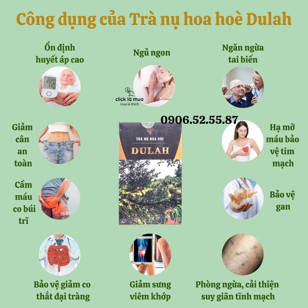 Trà thảo mộc hoa hoè thanh nhiệt ngủ ngon Shop MamiMon- trà thảo dược chè thanh nhiệt chống đột quỵ tai biến