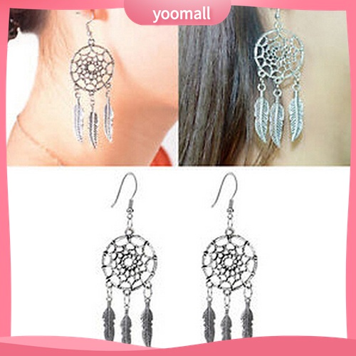 Yomall♡ Bông Tai Hình Lưới Giấc Mơ Thời Trang Boho Cho Nữ