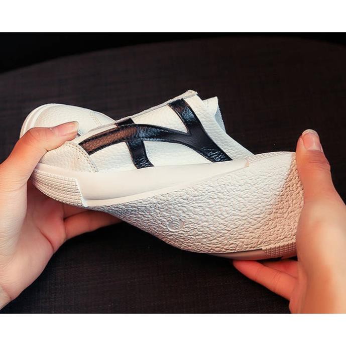 Giày Thể Thao Đạp Gót,Giày Sneaker Sục nữ da pu mới nhất