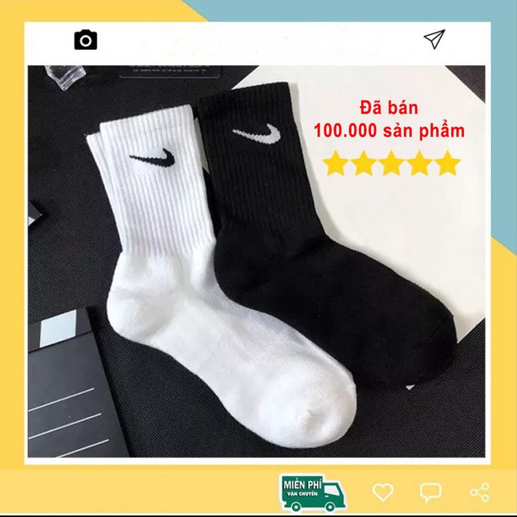 ⚠️ BUÔN SỈ ⚠️ 100 đôi Tất nam nữ dệt kim cổ cao thể thao thời trang cao cấp