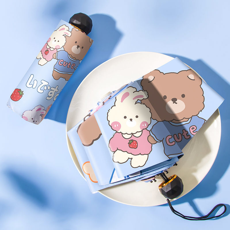 Dù bật đóng tự động mini chống tia cực tím dễ thương