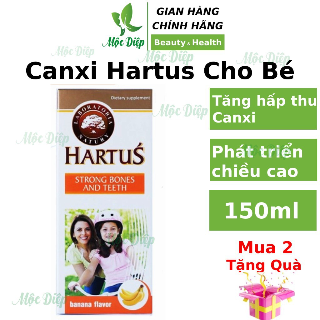 Canxi cho bé - Siro ăn ngon cho bé Hartus ❤️CHÍNH HÃNGBổ sung canxi cho trẻ từ 4 tháng, ăn ngon, hấp thu tốt - Mộc Diệp