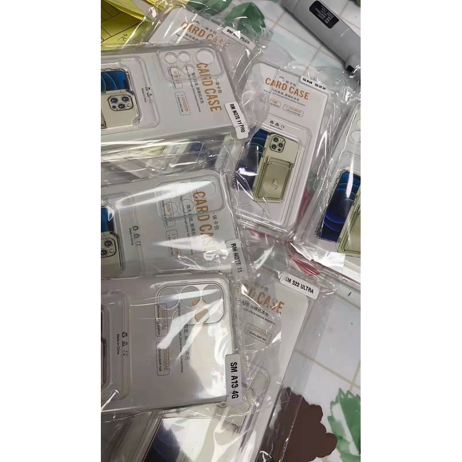 Ốp Điện Thoại Mềm Có Ngăn Đựng Thẻ Cho Samsung Galaxy S22 S21 S20 Ultra/Plus/FE S8 S9 S10 Plus S21FE S20FE S10 5G / Lite