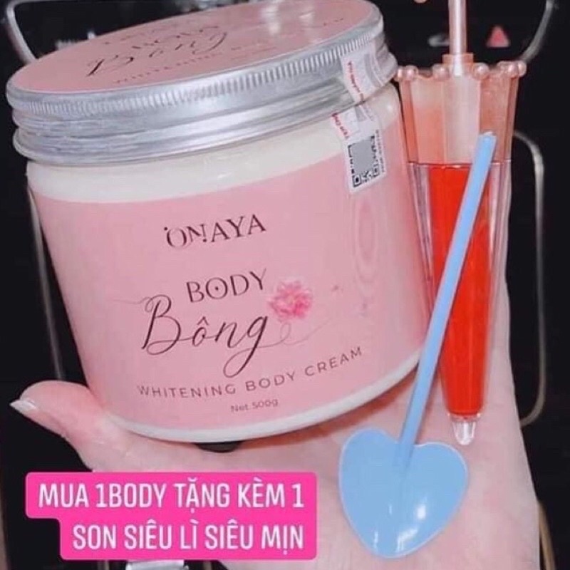 KEM BODY BÔNG ONAYA CHÍNH HÃNG TẶNG KÈM SON