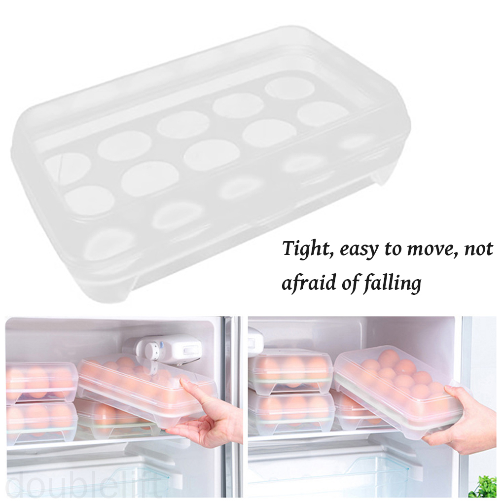 Hộp Đựng Trứng 15 Ngăn Tiện Lợi